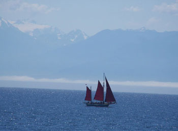 Spectacular views of Juan de Fuca Strait